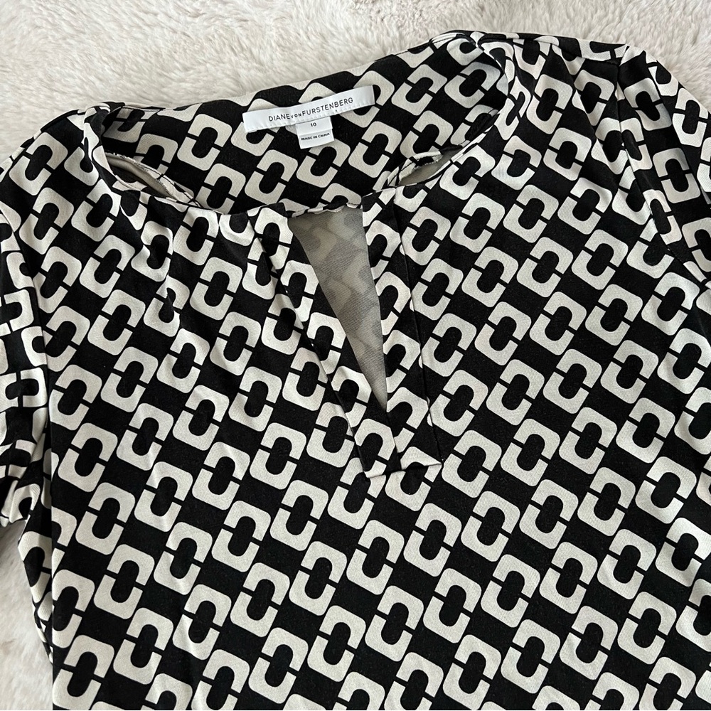 DVF 100% Silk Jersey Reina dress - Picture 5 of 10